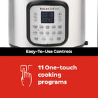 Instant Pot Multicuiseur 11 en 1 Duo Crisp + Air Fryer, 8 L : autocuiseur, friteuse à air, mijoteuse, cuiseur à vapeur, machine sous vide, déshydrateur avec gril, réchaud et fonctions de cuisson