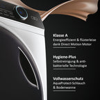 Haier I-PRO SERIE 7 HW70-B14979 I Frontlader Waschmaschine 7kg I Washing Machine mit A-Effizienz, 1.400 U/Min. & leisem Direktantrieb I Inkl. Dampffunktion, Selbstreinigungssystem & Refresh-Programm