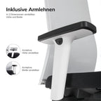 Fauteuil de bureau ergonomique Agilis Matrix MT12 à dossier en maille et inclinaison lente, édition spéciale, noir pur (édition 2025).