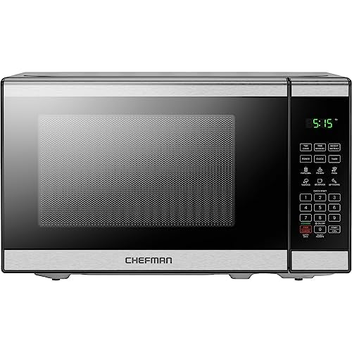 Micro-ondes de comptoir en acier inoxydable Chefman Essentials 2025